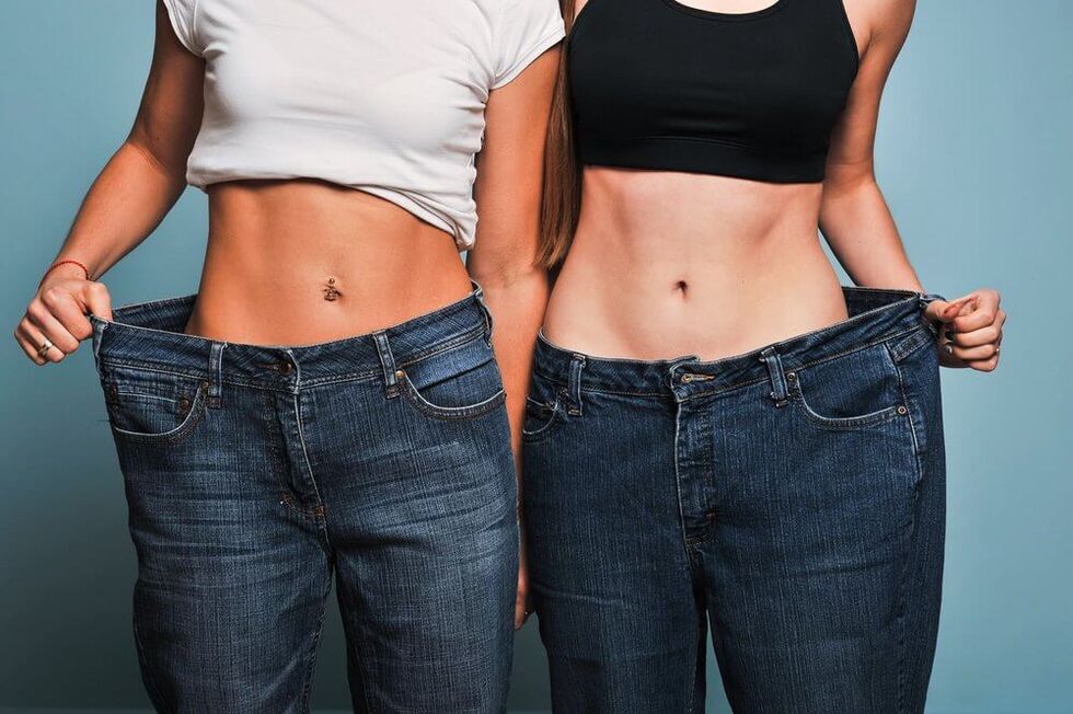 With dieting and training, the girls lost weight in a month