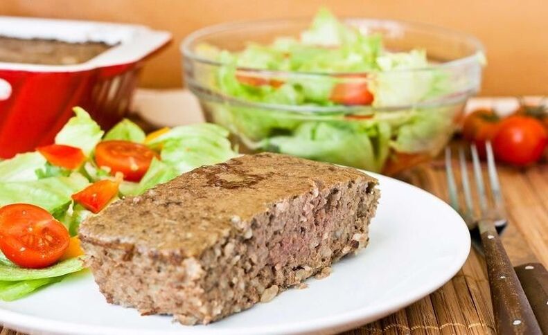 steamed meat pudding for inflammation of the pancreas
